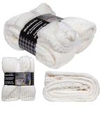 Wohndecke Cordoptik Creme