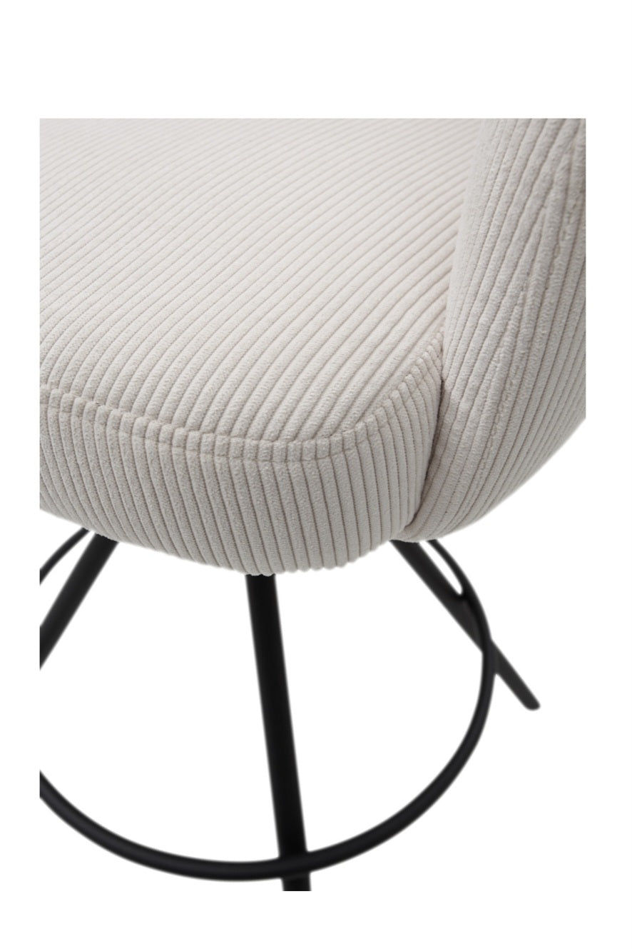Barhocker Cordoptik hellbeige