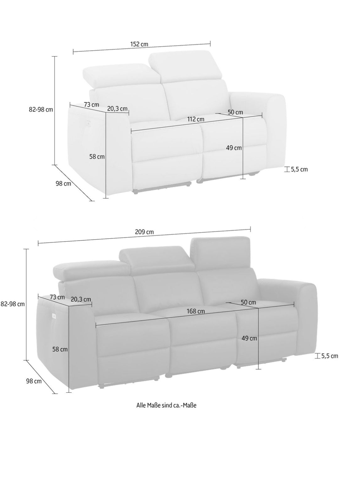 Sofa-Set 2- teilig
