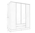 Kleiderschrank in 2 Größen
