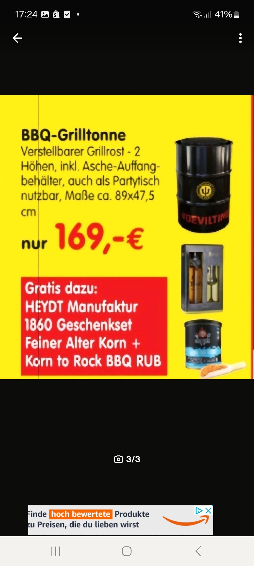 BBQ Grilltonne + Zugabe Heydt Manufaktur 1860 Geschenkset