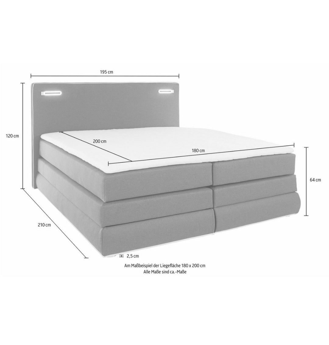 Boxspringbett 180x200 Mit Bettkasten