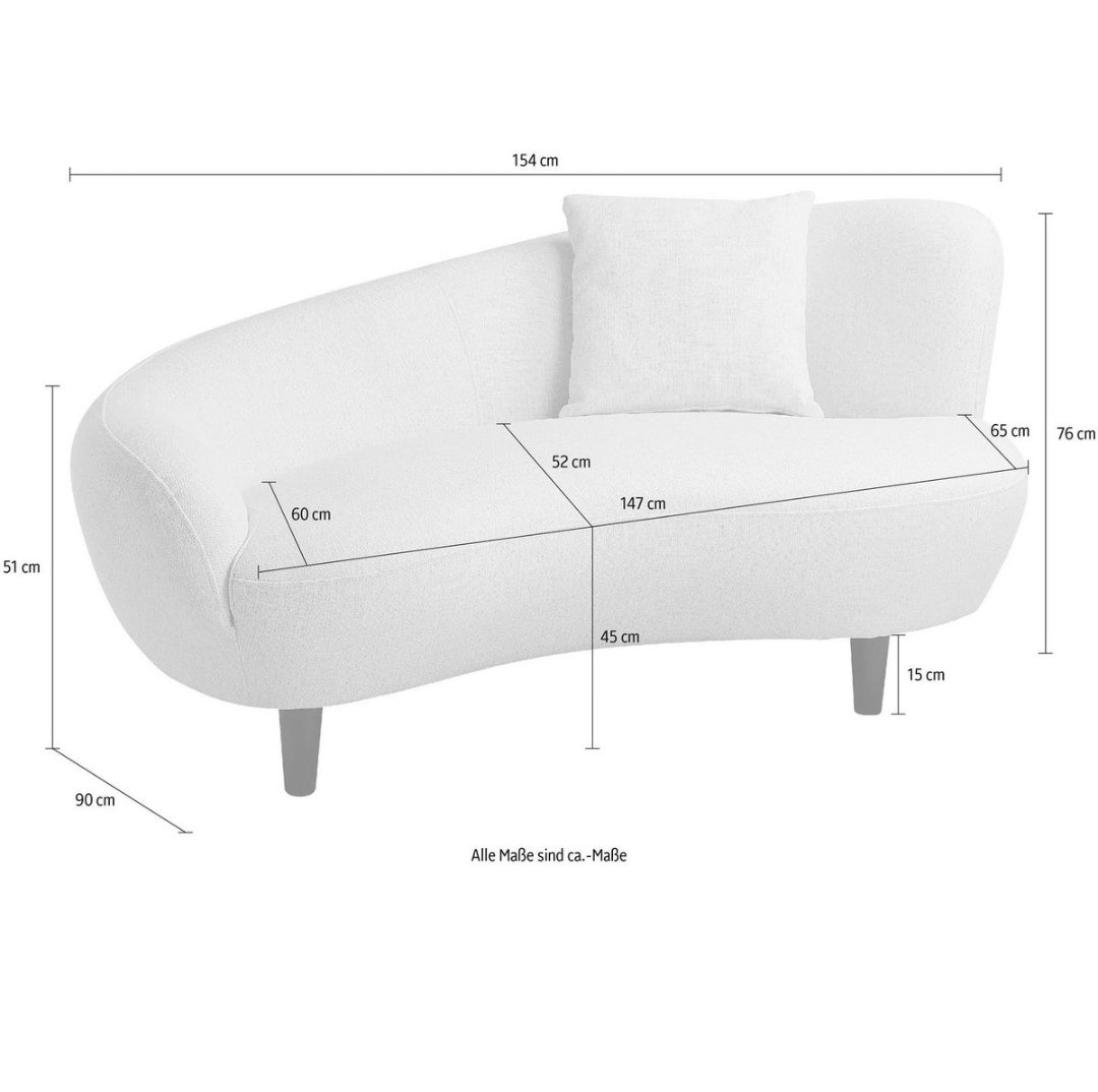 Sofa in Nierenform