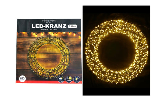 Deko LED Kranz