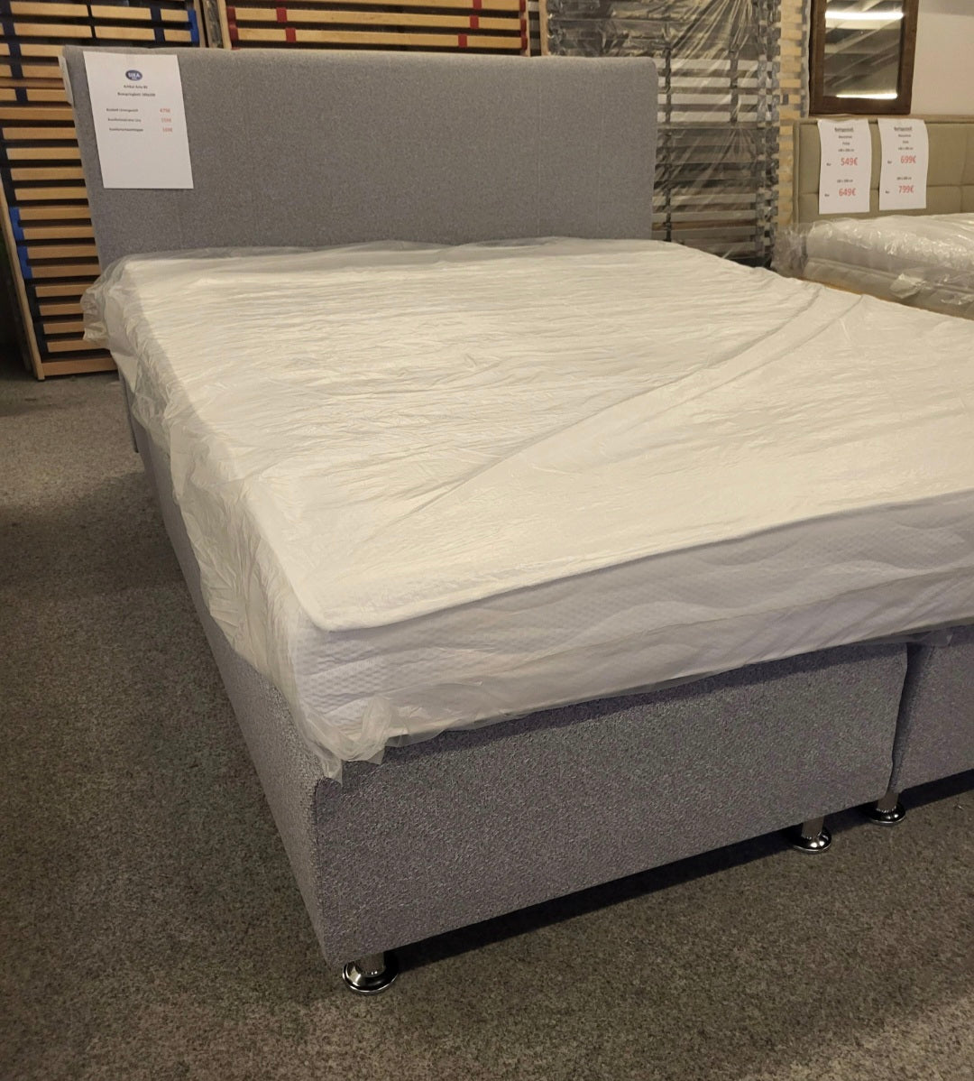 Boxspringbett - Unterbau "Isa" 180 × 200 cm