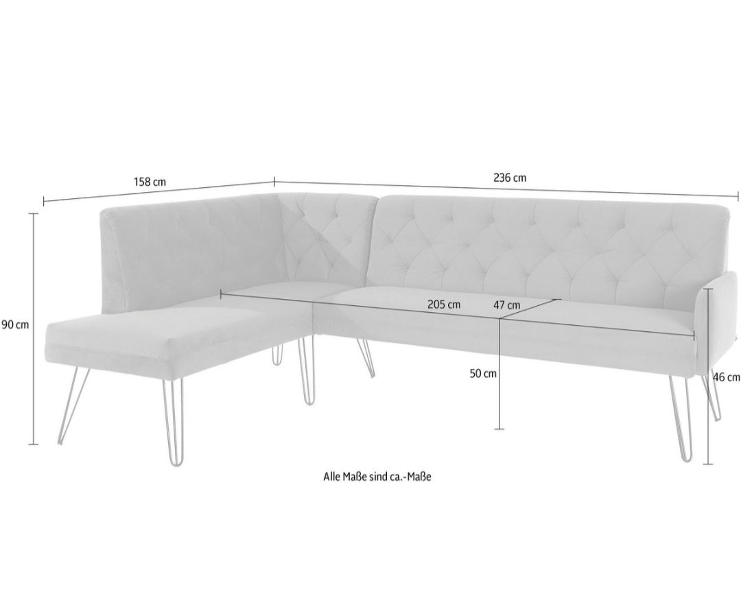 Eckbank + 2 Loungestühle