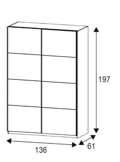 Schwebetürenschrank Jahresstart Einzelstück / Posten  Aktion