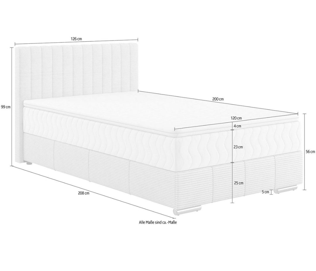 Boxbett 120 x 200 cm