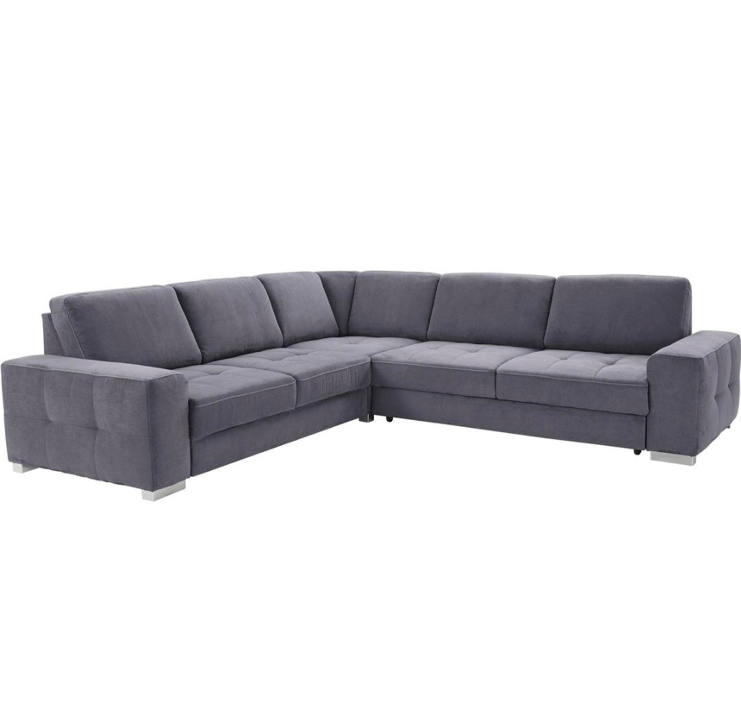 Ecksofa mit Sitztiefenverstellung