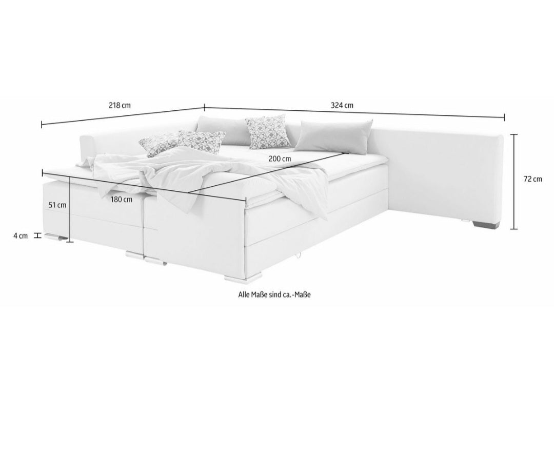 2. Wahl Ecksofa mit Dauerschlaffunktion