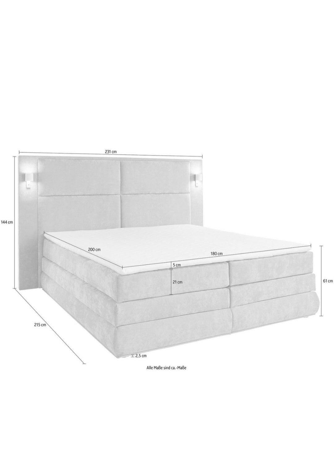 Boxspringbett 180x200