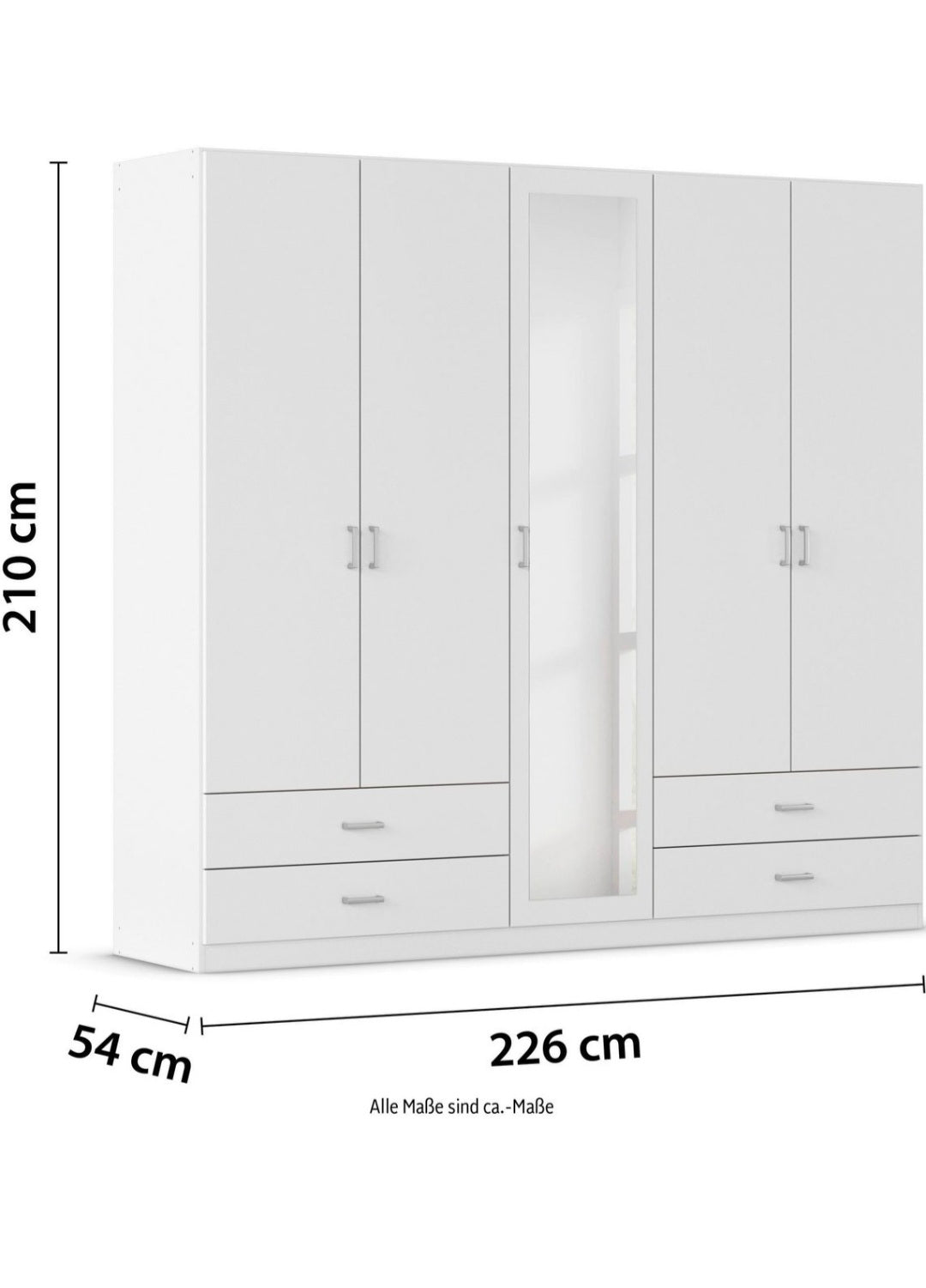 Kleiderschrank 5-türig