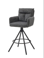 Barhocker Struktur grau