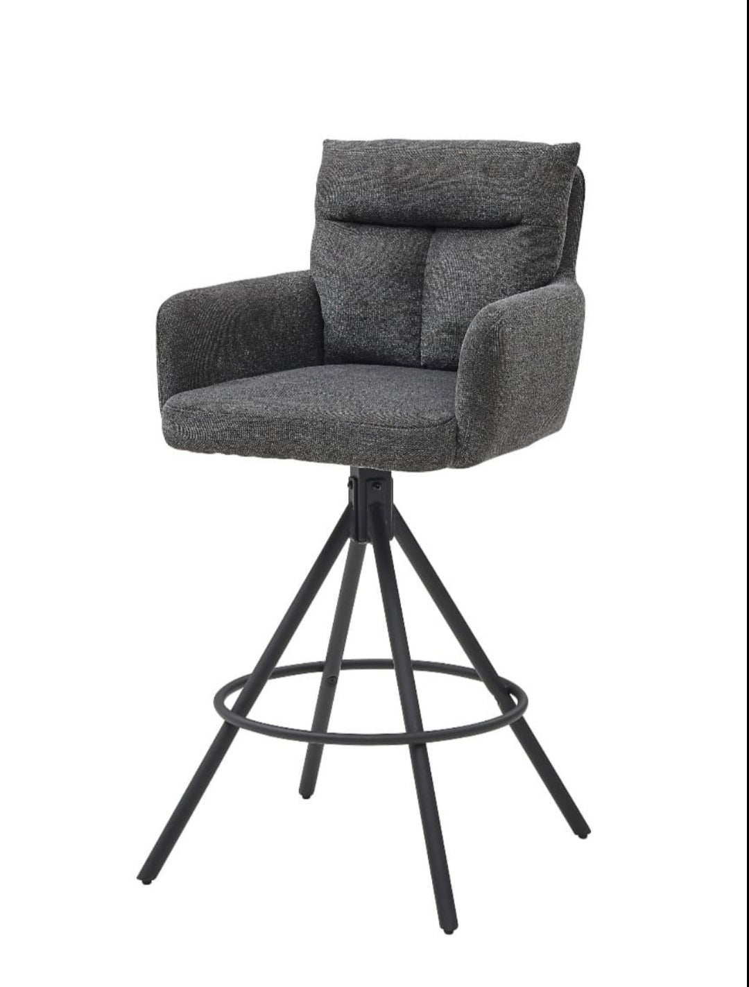 Barhocker Struktur grau