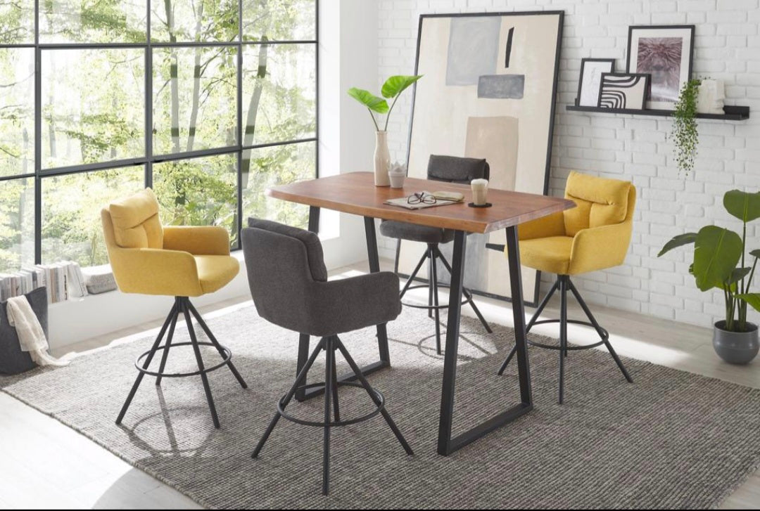 Barhocker Struktur grau