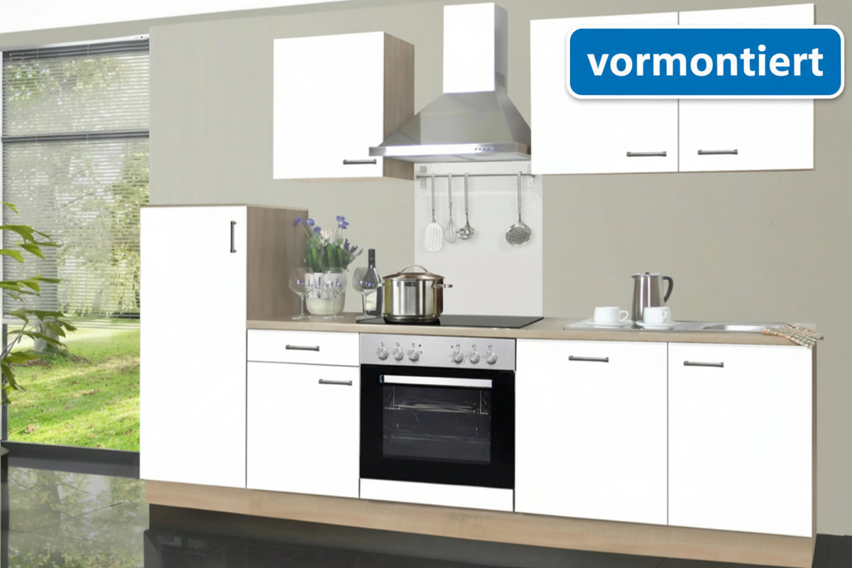 Küche mit E-Geräten vormontiert -Vorbestellbar – SikaXXL