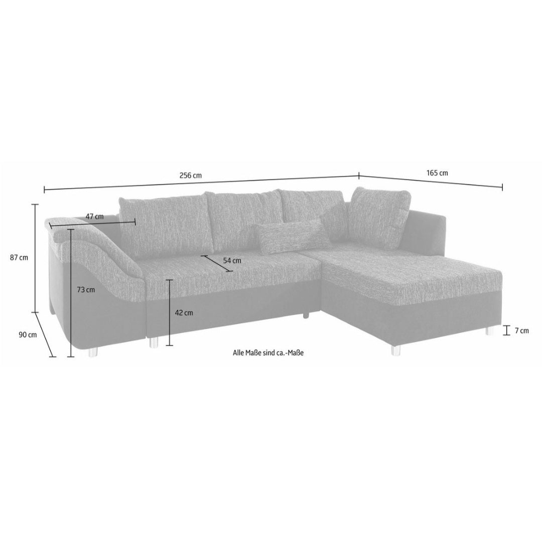 Ecksofa mit Bettfunktion