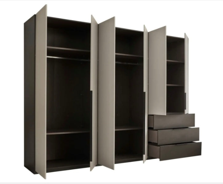 Kleiderschrank 6-türig / 2 verschiedene Farben