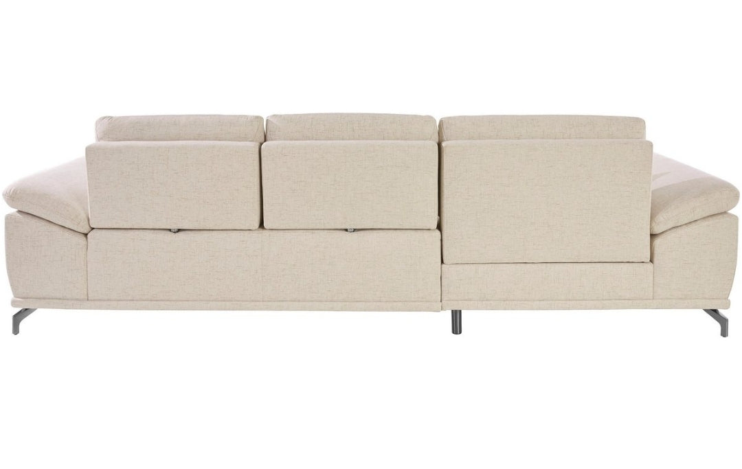 Ecksofa mit Sitztiefenverstellung