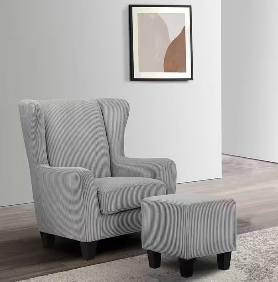 Ohrensessel inklusive Hocker