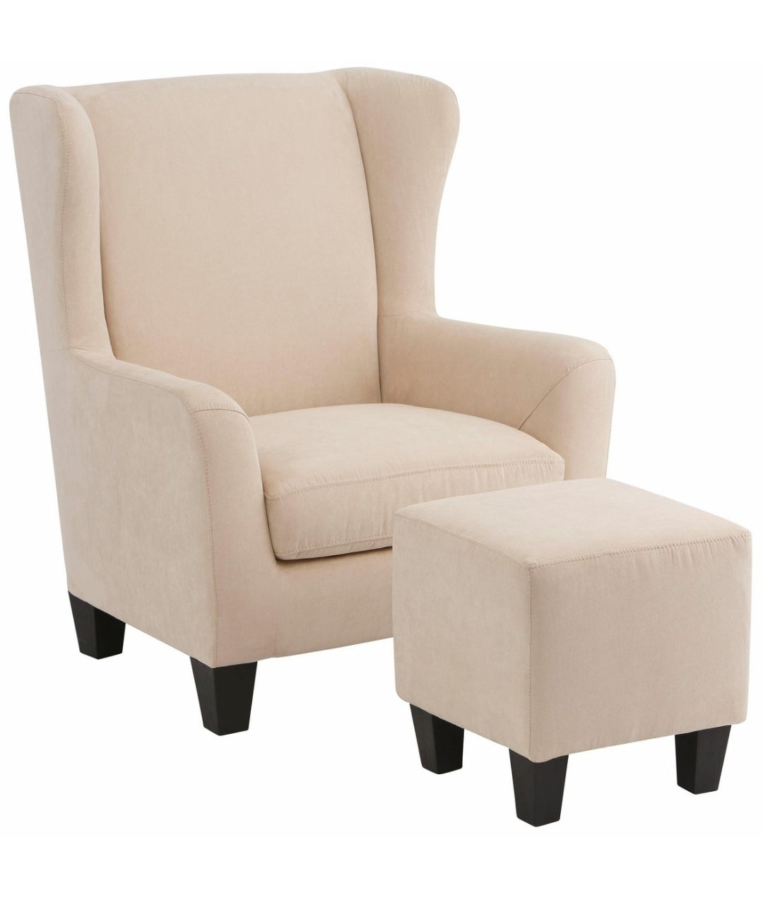 Ohrensessel inklusive Hocker