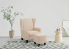Ohrensessel inklusive Hocker