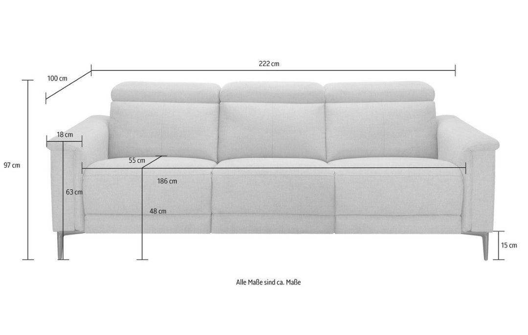 Sofa 3-Sitzer mit Relaxfunktion