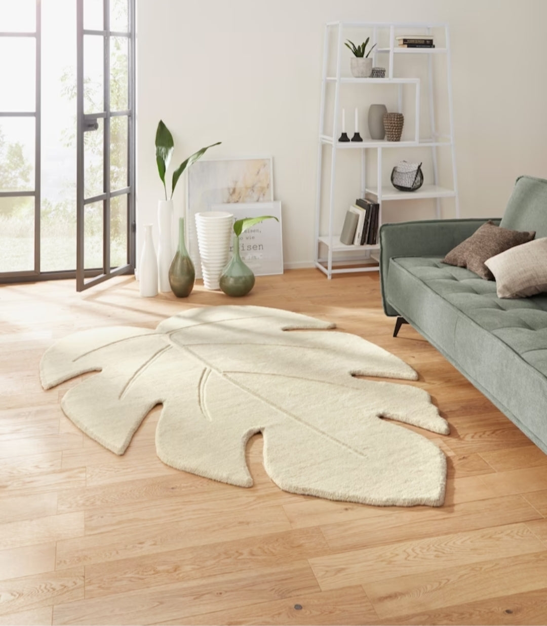 Teppich in Blattform