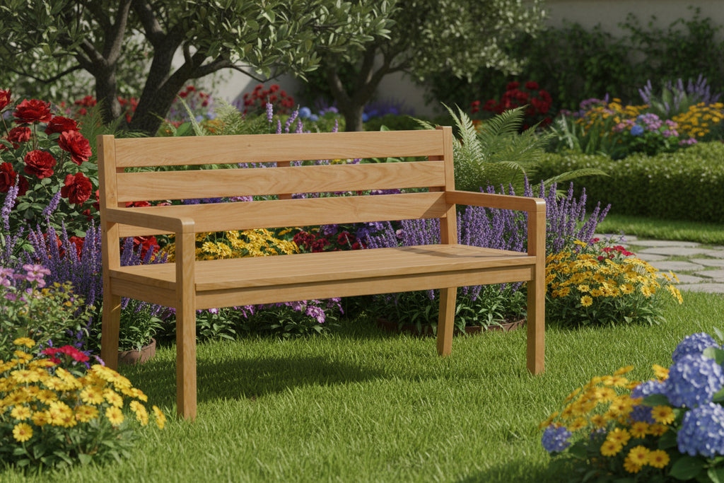Gartenbank "Germes" aus Teakholz
