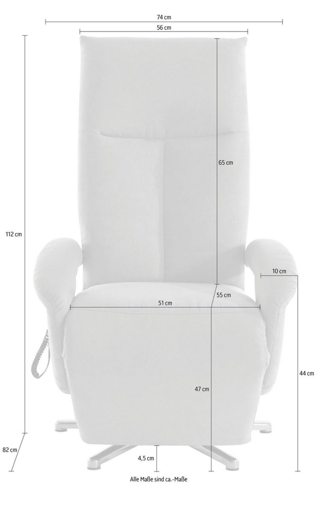 TV-Sessel mit elekt. Relaxfunktion 2.Wahl