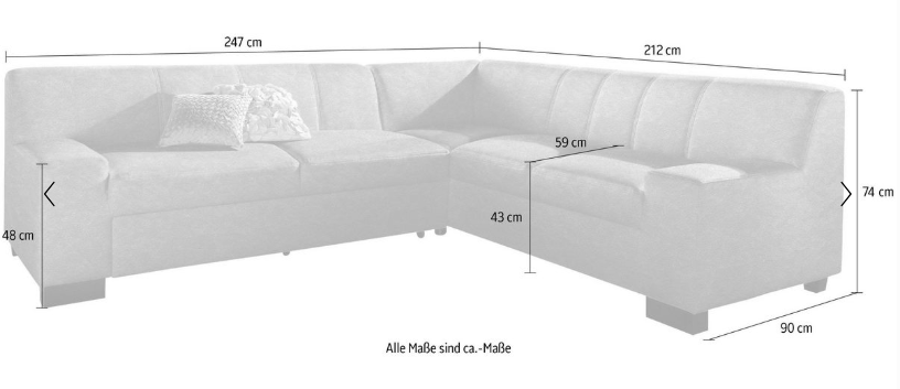 Ecksofa mit Schlaffunktion