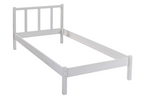 Bett Fredy 90x200 weiss Massivholz