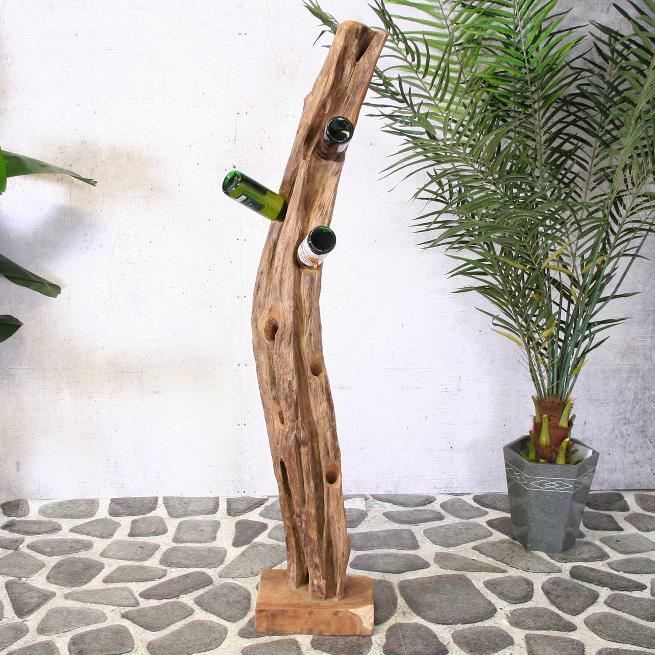 Teak Weinregal