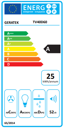 Geratek Dunstabzugshaube TV 40 D 60