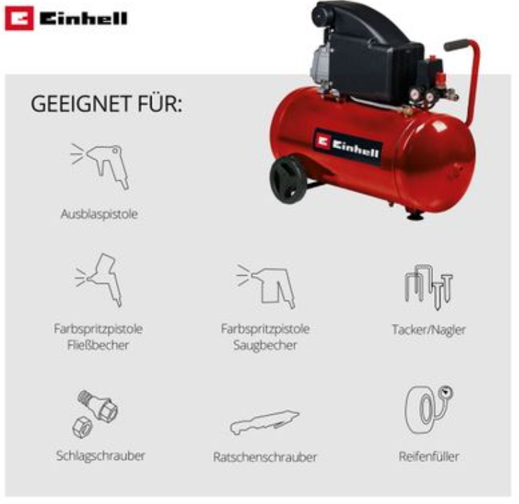 Einhell Kompressor 4007360 TC-AC 270/50/8 !!inkl. 5Jahre Garantie!!