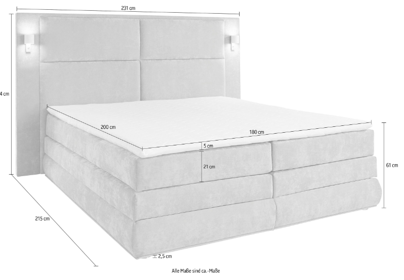 Boxspringbett 180x200 cm