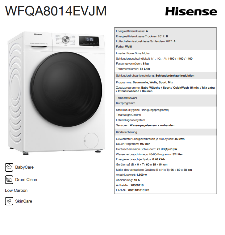 Hisense WFQA8014EVJM
