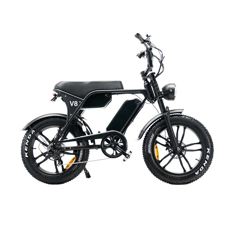 OUXI V8 Max Fatbike – 250 W Motor, 20 Zoll, 7-Gang Shimano, hydraulische Scheibenbremsen, Alarmanlage