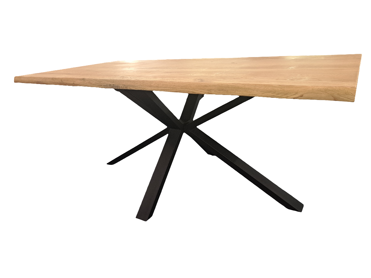 Esstisch mit Baumkante 180x90