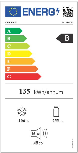 Gorenje Kühl-/ Gefrierkombination NK 89 B0 DR *B* !!inkl. 5 Jahre Garantie!!