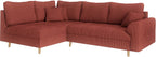 Ecksofa Cord L-Form mit Ottomane