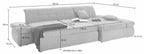 Ecksofa mit Bettfunktion
