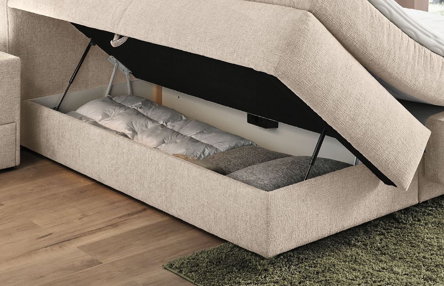 Boxspringbett mit Bettkasten 180x200cm