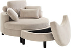 Loveseat Ravi - XXL Sessel mit Stauraumhocker