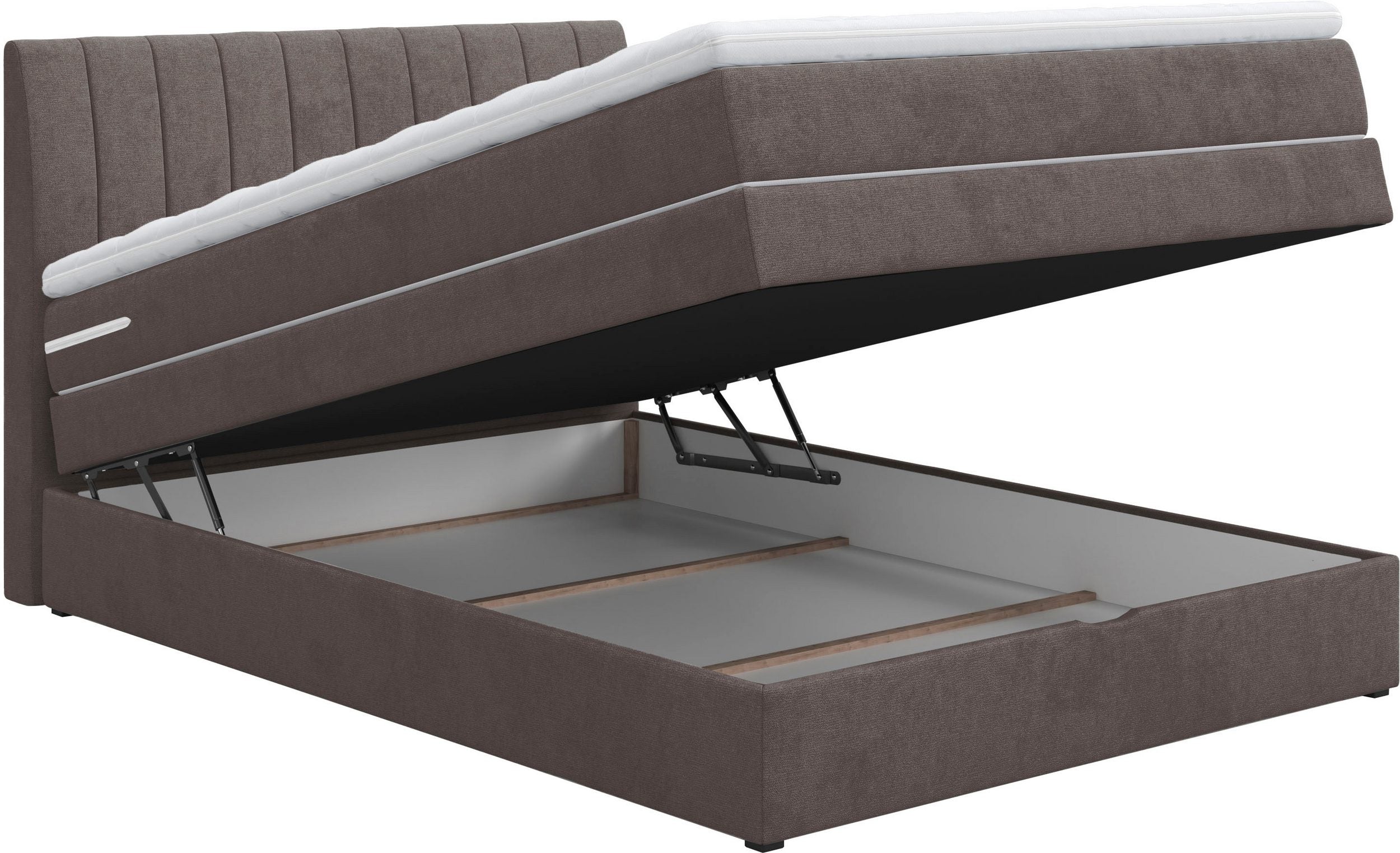 Boxspringbett 140cm Shark inkl. Bettkasten und Topper