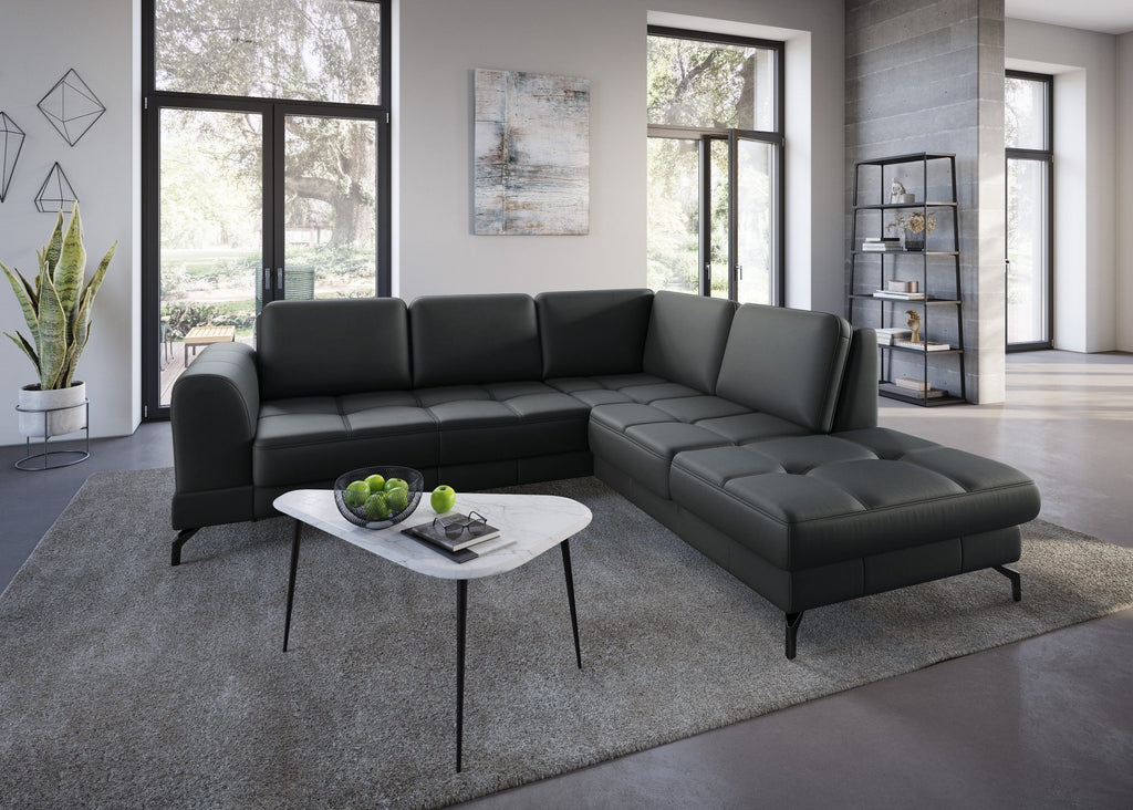 Wohnlandschaft Bendigo mit Sitztiefenverstellung Echtleder