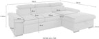 Ecksofa mit Bettfunktion