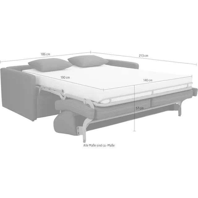 Bettsofa - Schlafsofa in verschiedenen Farben + Stoffen bestellbar