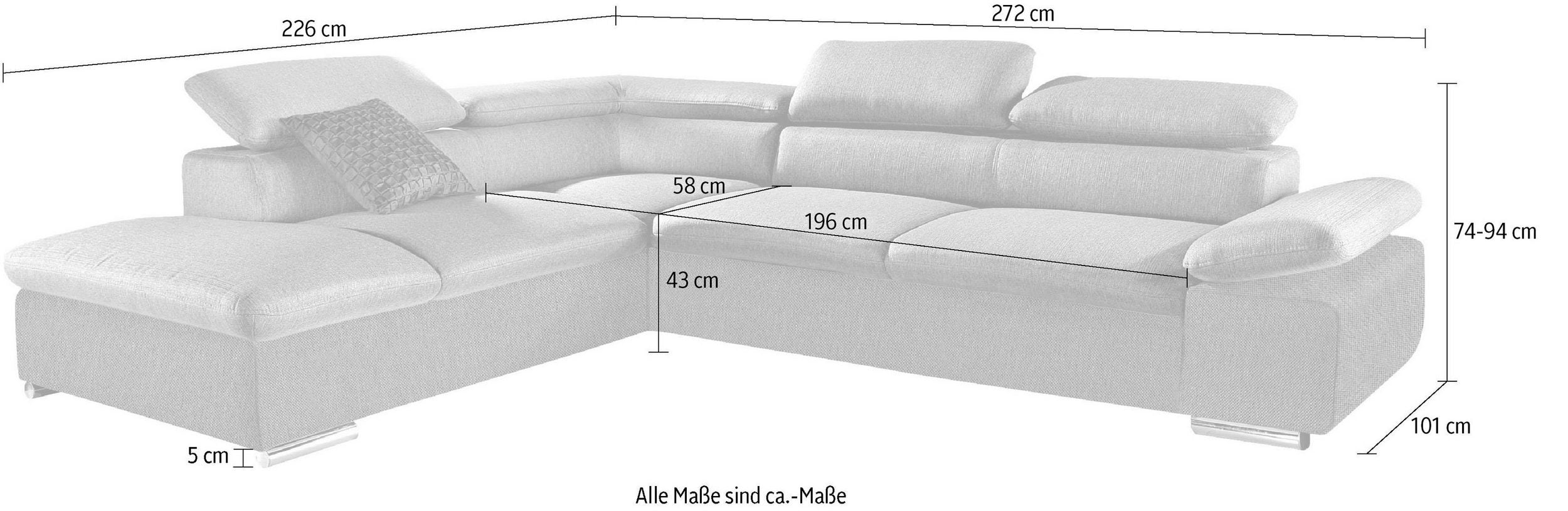 Ecksofa Alcudia U-Form