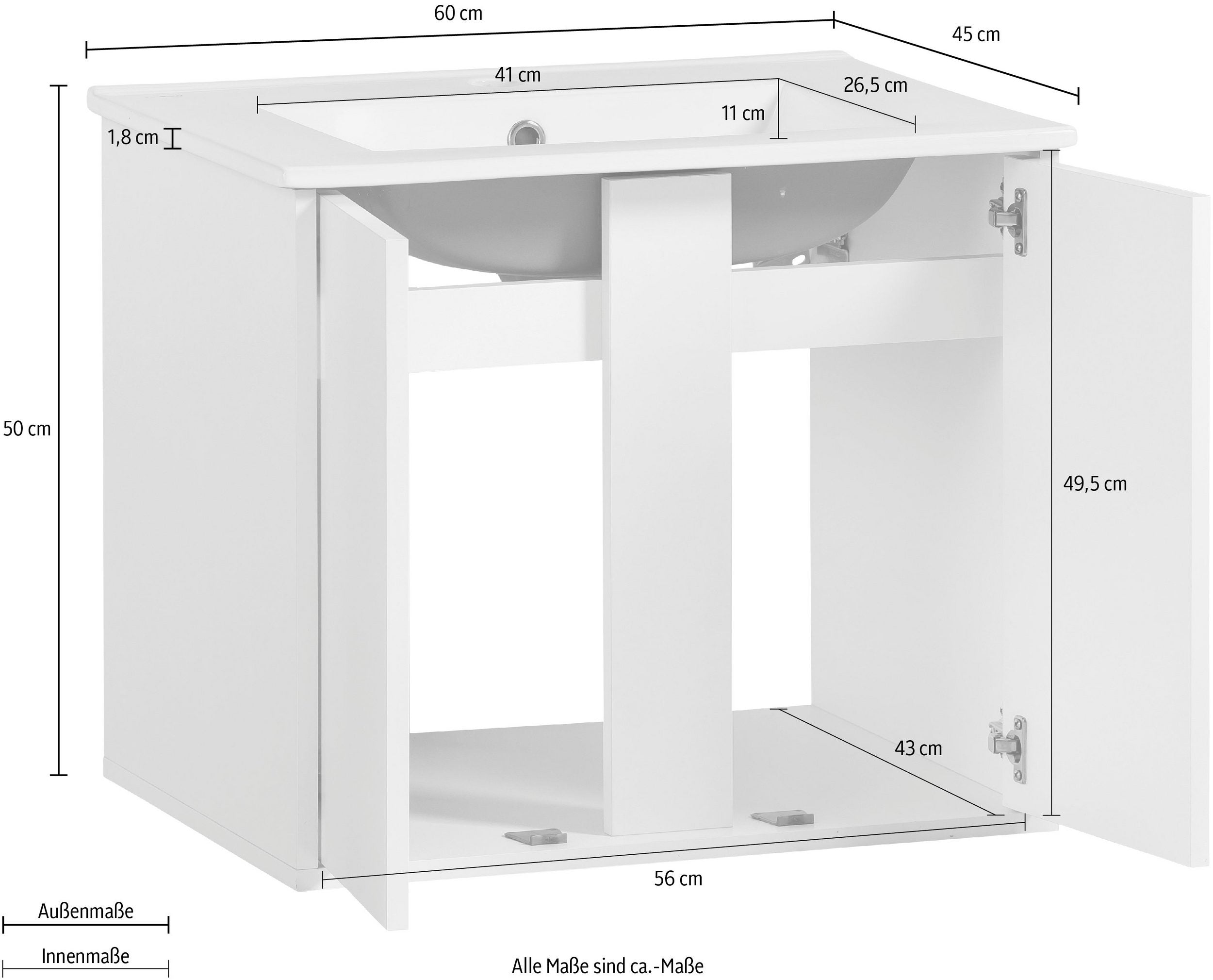 Waschbeckenunterschrank Dex